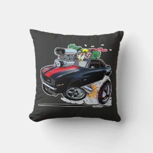 Vince Crains High Octane Art, 1969 Camaro Black Kissen