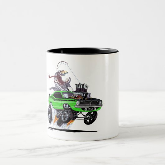 Vince Crains High Octane Art, 1970 AAR 'cuda Zweifarbige Tasse (Mittel)