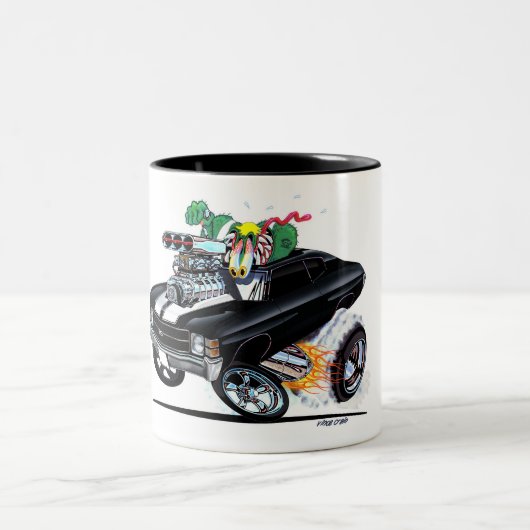 Vince Crains High Octane Art, 1971 Chevelle SS Zweifarbige Tasse (Mittel)