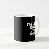 Vince Doing Vince Things Funny Birthday Name Gift Kaffeetasse (VorderseiteRechts)