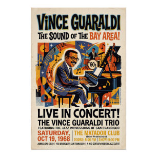 Vince Guaraldi Live Poster