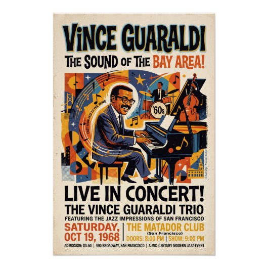Vince Guaraldi Live Poster (Vorderseite)
