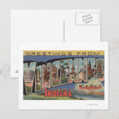 Vincennes, Indiana - Große Briefszenen Postkarte (Vorne/Hinten)