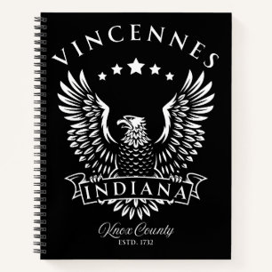 Vincennes Knox County Indiana Vintage Adler Notizblock