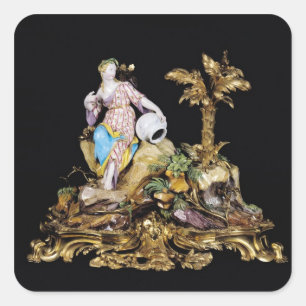 Vincennes Zahl eines Naiad Quadratischer Aufkleber