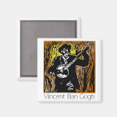 Vincent Ban Gogh Magnet (Vorderseite/Rückseite)