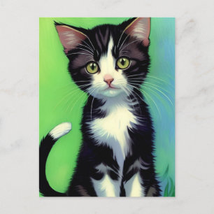 Vincent Cat Gogh Postcard Postkarte