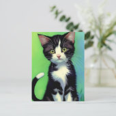 Vincent Cat Gogh Postcard Postkarte (Stehend Vorderseite)