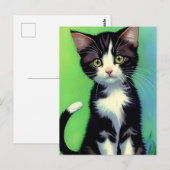Vincent Cat Gogh Postcard Postkarte (Vorne/Hinten)