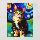 Vincent Cat Gogh Postcard Postkarte (Vorderseite)