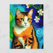 Vincent Cat Gogh Postcard Postkarte (Vorderseite)