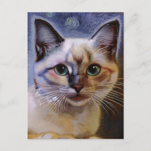 Vincent Cat Gogh Postcard Postkarte (Vorderseite)