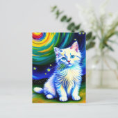 Vincent Cat Gogh Postcard Postkarte (Stehend Vorderseite)