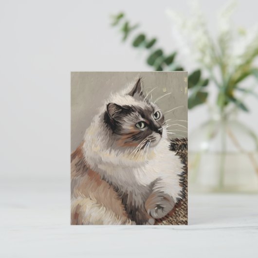 Vincent Cat Gogh Postcard Postkarte (Stehend Vorderseite)