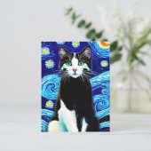 Vincent Cat Gogh Postcard Postkarte (Stehend Vorderseite)