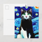 Vincent Cat Gogh Postcard Postkarte (Vorne/Hinten)