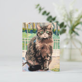 Vincent Cat Gogh Postcard Postkarte (Stehend Vorderseite)