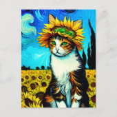 Vincent Cat Gogh Postcard Postkarte (Vorderseite)