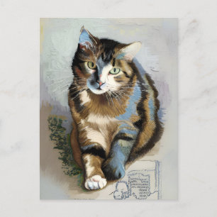 Vincent Cat Gogh Postcard Postkarte