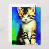 Vincent Cat Gogh Postcard Postkarte (Vorne/Hinten)