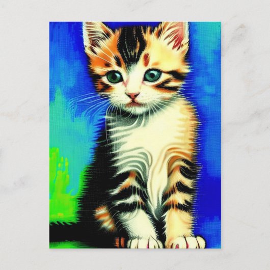 Vincent Cat Gogh Postcard Postkarte (Vorderseite)