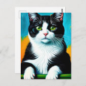 Vincent Cat Gogh Postcard Postkarte (Vorne/Hinten)