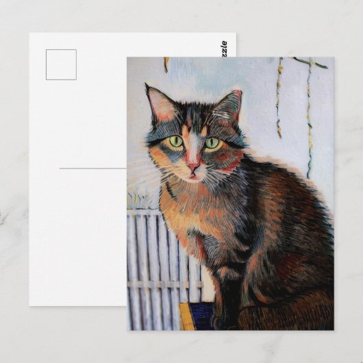 Vincent Cat Gogh Postcard Postkarte (Vorne/Hinten)