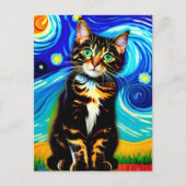 Vincent Cat Gogh Postcard Postkarte (Vorderseite)