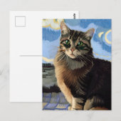 Vincent Cat Gogh Postcard Postkarte (Vorne/Hinten)