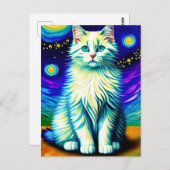 Vincent Cat Gogh Postcard Postkarte (Vorne/Hinten)