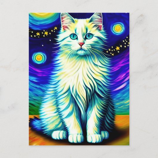 Vincent Cat Gogh Postcard Postkarte (Vorderseite)
