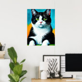 Vincent Cat Gogh Poster (Heimbüro)