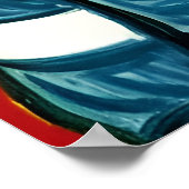 Vincent Cat Gogh Poster (Ecke)