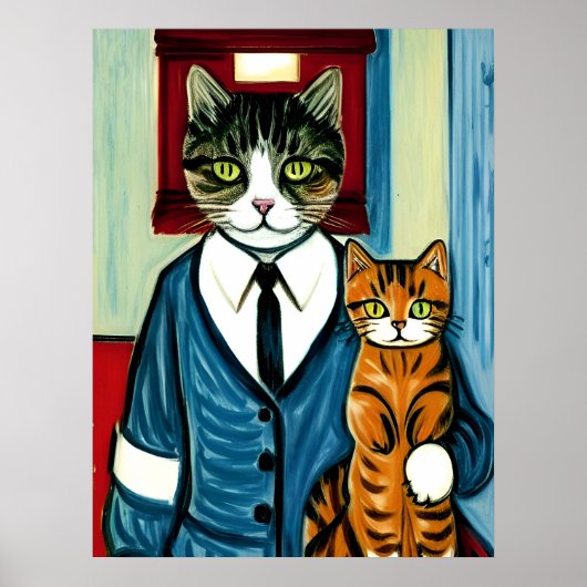 Vincent Cat Gogh Poster (Vorne)