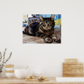 Vincent Cat Gogh Poster (Küche)