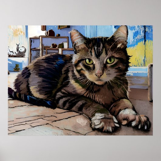 Vincent Cat Gogh Poster (Vorne)