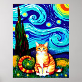 Vincent Cat Gogh Poster (Vorne)