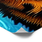 Vincent Cat Gogh Poster (Ecke)