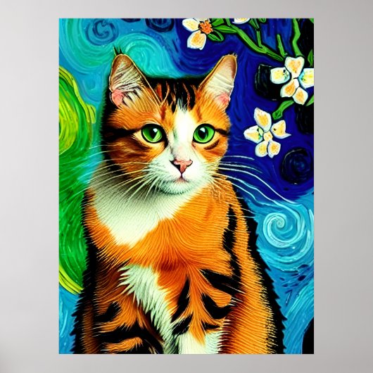 Vincent Cat Gogh Poster (Vorne)