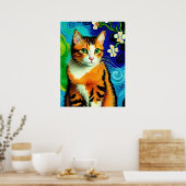 Vincent Cat Gogh Poster (Küche)