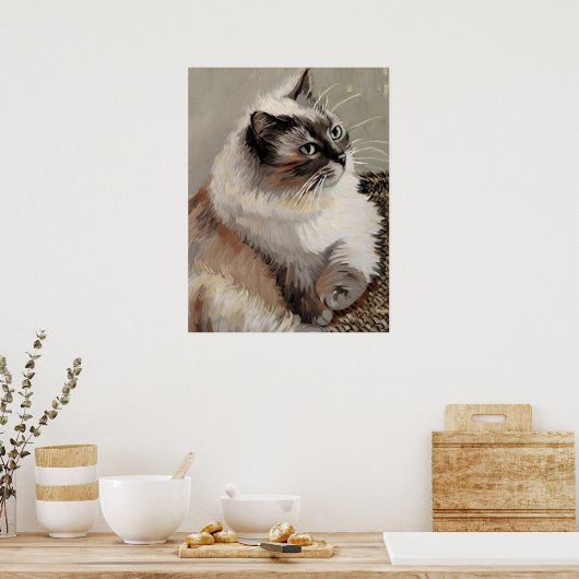 Vincent Cat Gogh Poster (Küche)