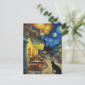 Vincent Cat Gogh Postkarte (Stehend Vorderseite)