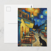 Vincent Cat Gogh Postkarte (Vorne/Hinten)
