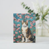 Vincent Cat Gogh Postkarte (Stehend Vorderseite)