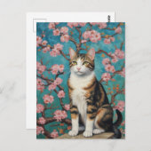 Vincent Cat Gogh Postkarte (Vorne/Hinten)