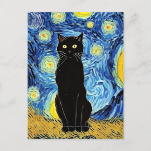Vincent Cat Gogh Postkarte