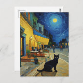 Vincent Cat Gogh Postkarte (Vorne/Hinten)