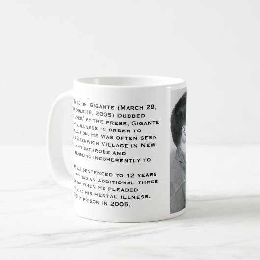 Vincent "der Chin" Gigante Kaffeetasse (Vorderseite Links)