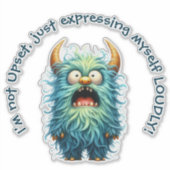 Vincent: Entsetzlich aber Adorabel! mit Sprichwort Aufkleber (Vorderseite)