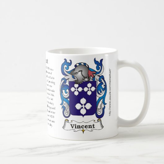 Vincent-Familien-Wappen Tasse (Rechts)